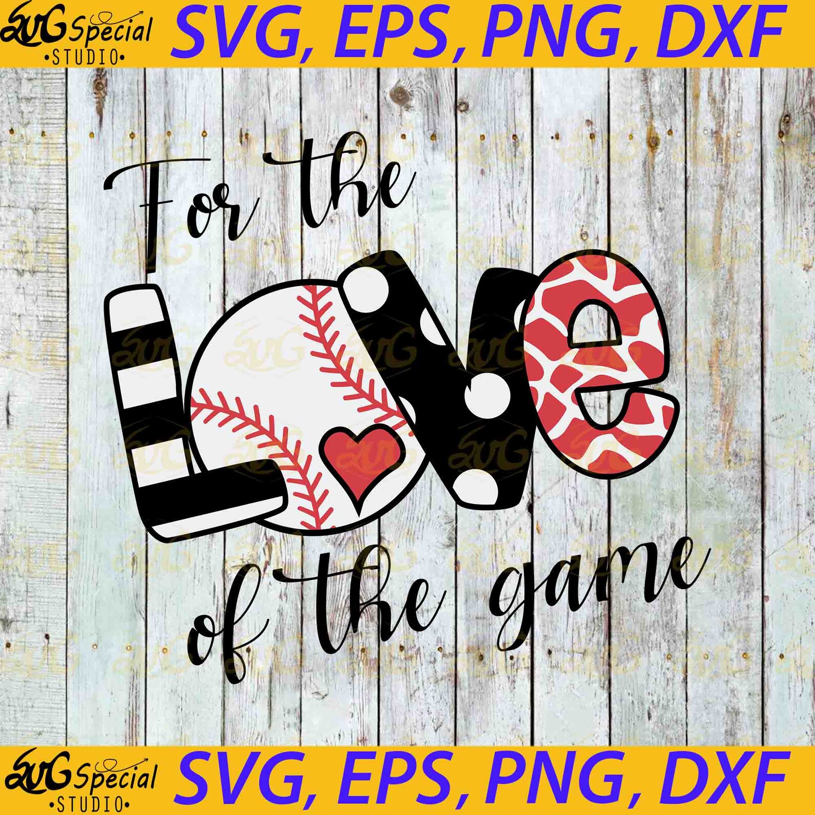 For The Love Of The Game svg Love svg cricut file clipart Etsy