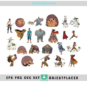 Characters Svg, Cartoon Svg, Bundle, cricut File, Clipart, Svg, Png, Eps, Dxf