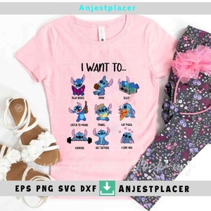 I Want To Svg Bundle, Cartoon Svg, Cricut File, Clipart, Svg, Png, Eps, Dxf