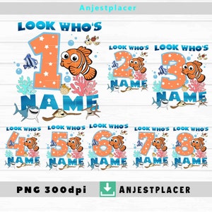 Look Who's Name Png, Birthday Png, Bundle, Png Images Digital 300dpi