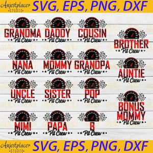 Familia de coches svg, paquete, archivo cricut, imágenes prediseñadas, svg, png, eps, dxf