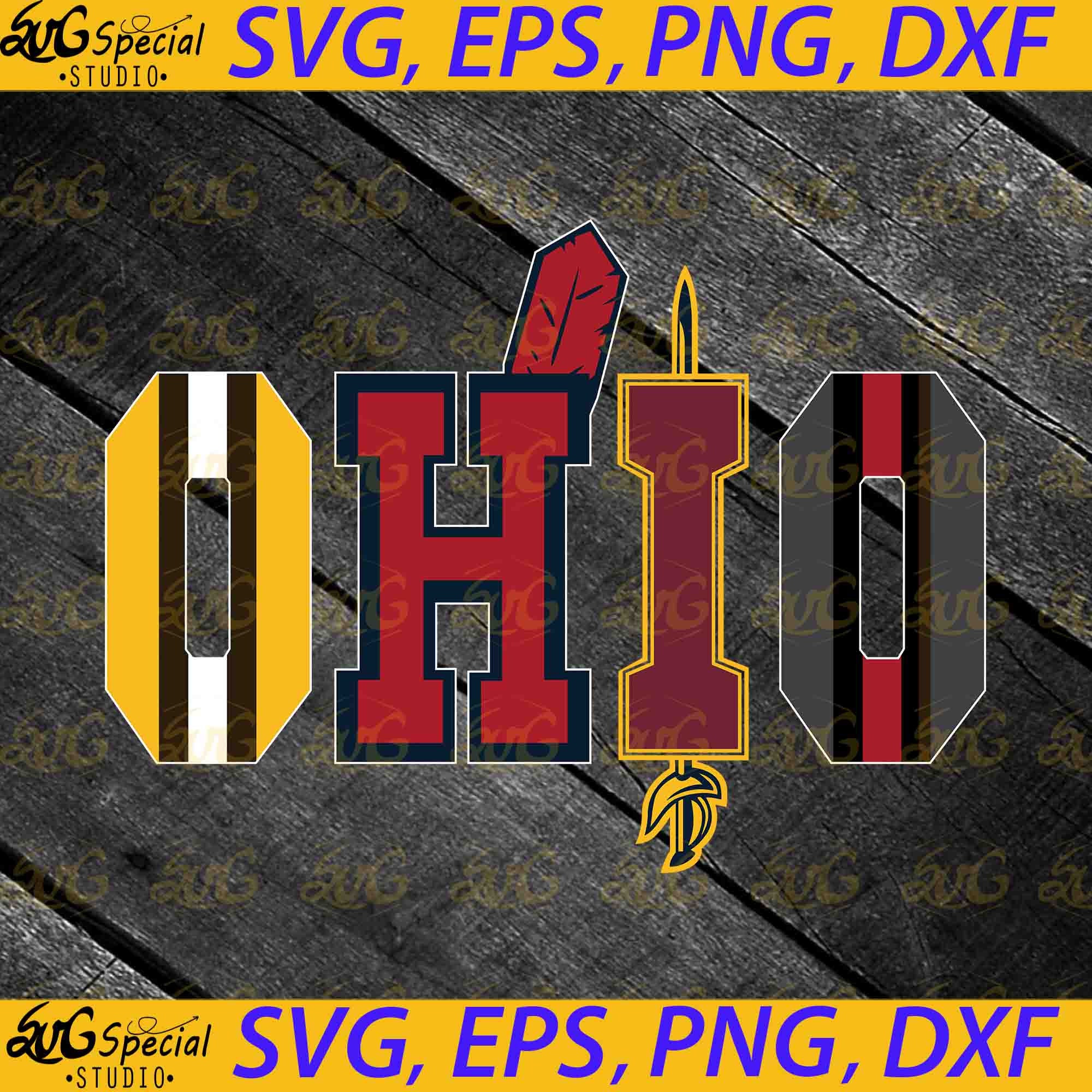 Ohio Cleveland Sport Teams Svg Cleveland Svg Baseball Etsy