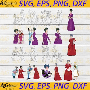 Cartoon Svg, bundle, Cricut File, Clipart, Svg, Png, Eps, Dxf