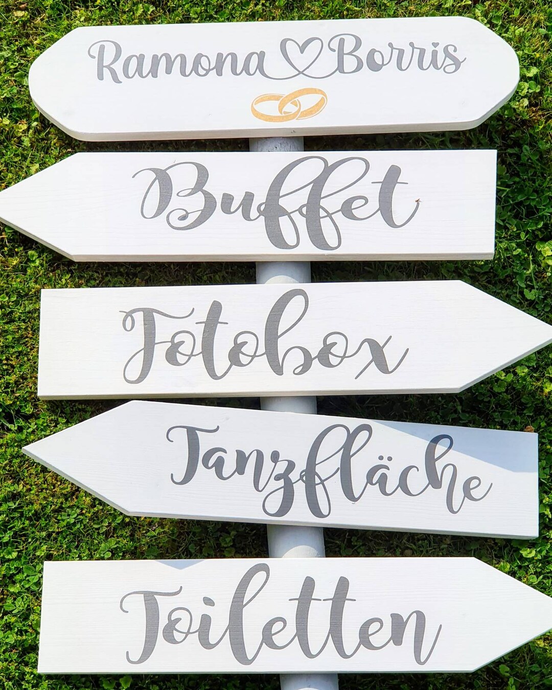 Wegweiser Hochzeit individuell gestaltbar. Etsy.de