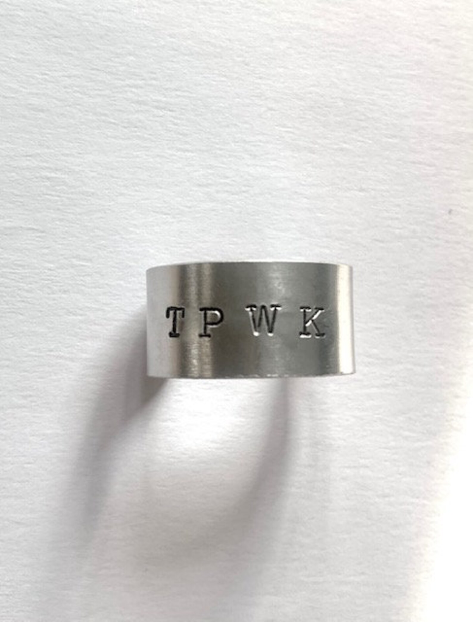 Custom Stamped Ring Etsy