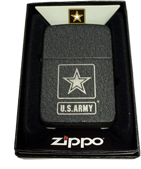 Zippo Custom Lighter - U.S. Army Silver Star Primary Logo Zippo Custom Lighter - U.S. Army Silver Star Primary Logo