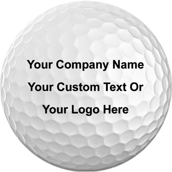 Pack of 12 Golf Balls 3D Color Printed With Your Personalized Photo Text or Logo for Company Gifts Birthday Christmas Anniversary Him Her