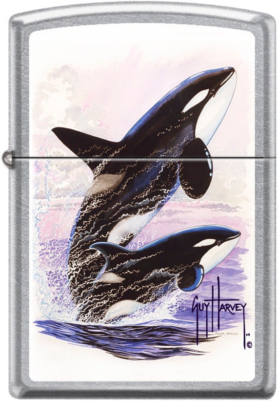 未使用 Zippo クジラ シャチ イルカ ジッポー ライター