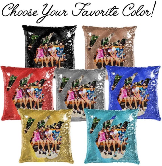 personal sequin pillow