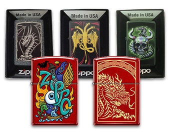 Windproof Zippo Lighters - Dragon Designs