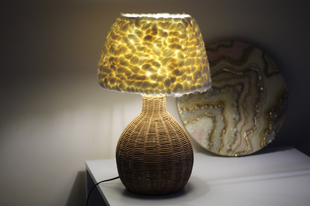 FLUFFY DREAMS Table Lamp Handmade Lampshade Merino Lamp Etsy UK