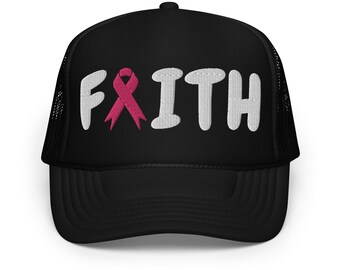 Breast Cancer Awareness Foam trucker hat Breast Cancer Awareness Dad Cap | Breast Cancer Awareness Gift for Mom | Support Breast Cancer