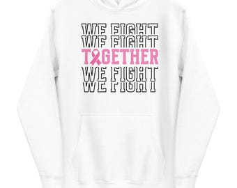 Unisex Brustkrebs Bewusstsein Hoodie | Brustkrebs Bewusstsein Hoodie | Brustkrebs Bewusstsein Geschenk für Mama oder Papa | Unterstütze Brustkrebs