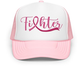 Breast Cancer Awareness Foam trucker hat Breast Cancer Awareness Dad Cap | Breast Cancer Awareness Gift for Mom | Support Breast Cancer