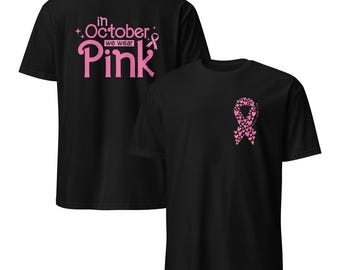 Unisex Brustkrebs-Aufklärungs-Shirt: Support Ribbon Tee