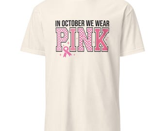 Brustkrebs Shirt: Im Oktober tragen wir Pink