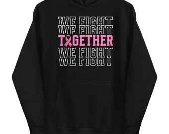 Unisex Brustkrebs Bewusstsein Hoodie | Brustkrebs Bewusstsein Hoodie | Brustkrebs Bewusstsein Geschenk für Mama oder Papa | Unterstütze Brustkrebs