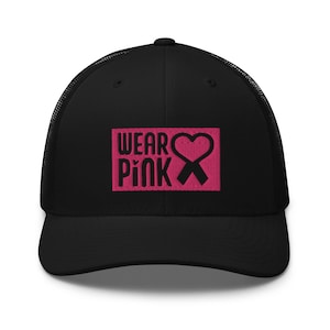 Breast Cancer Awareness Trucker Cap | Breast Cancer Awareness Hat | Support Breast Cancer Awareness Cap | Fight against Breast Cancer Hat