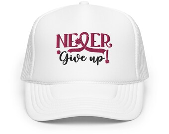 Breast Cancer Awareness Foam trucker hat Breast Cancer Awareness Dad Cap | Breast Cancer Awareness Gift for Mom | Support Breast Cancer