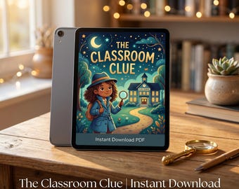 Libro de misterio detectivesco para niños / Pista para el aula / Libro electrónico infantil en PDF / Historia para fomentar el pensamiento crítico (4-8 años)