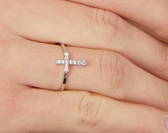 Cross Ring: Silver Religious Jewelry