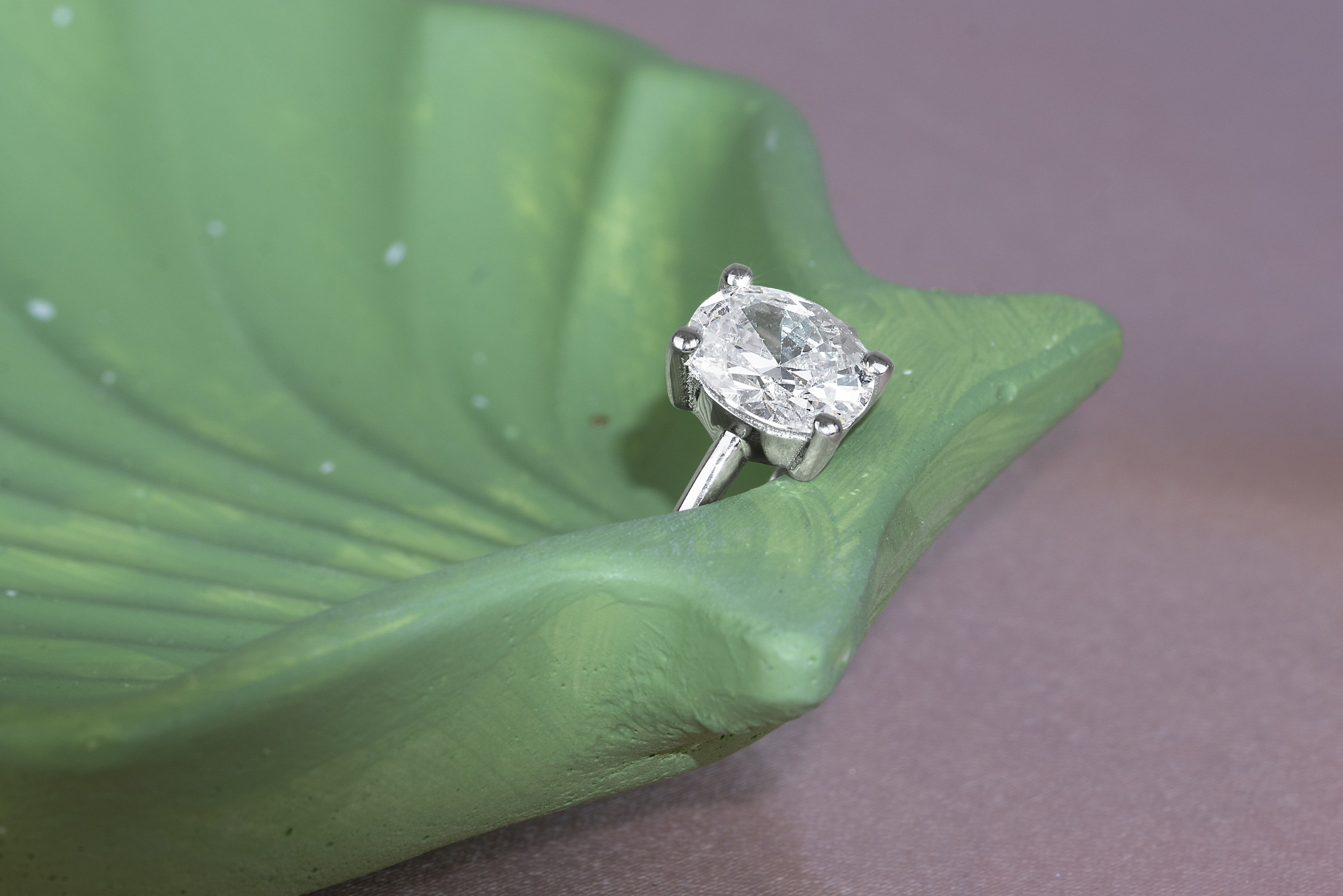 14K Gold Oval Cubic Zirconia Solitaire Engagement Ring - Etsy