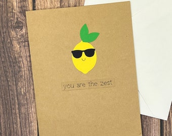 Lemon Thank You Card: Funny Fruit Card Set