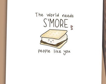 S'more Thank You Card, Teacher Appreciation, Service Worker Gift
