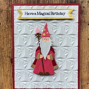 Wizard Birthday Card, Have A Magical Birthday, Wizard Greeting Card, Handmade Birthday Card for Magic Lovers, Birthday Card