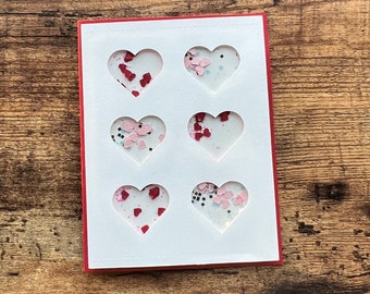 Heart Shaker Card: Handmade Valentine's Day or Anniversary Card