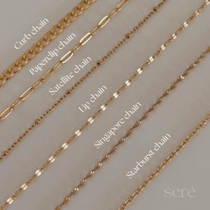 18K Gold Chain Necklace, Cable Chain, Paperclip Chain, Twist Chain, Figaro, Curb Chain, Pearl Bead Chain, Chain for kids, Mothers Day Gift