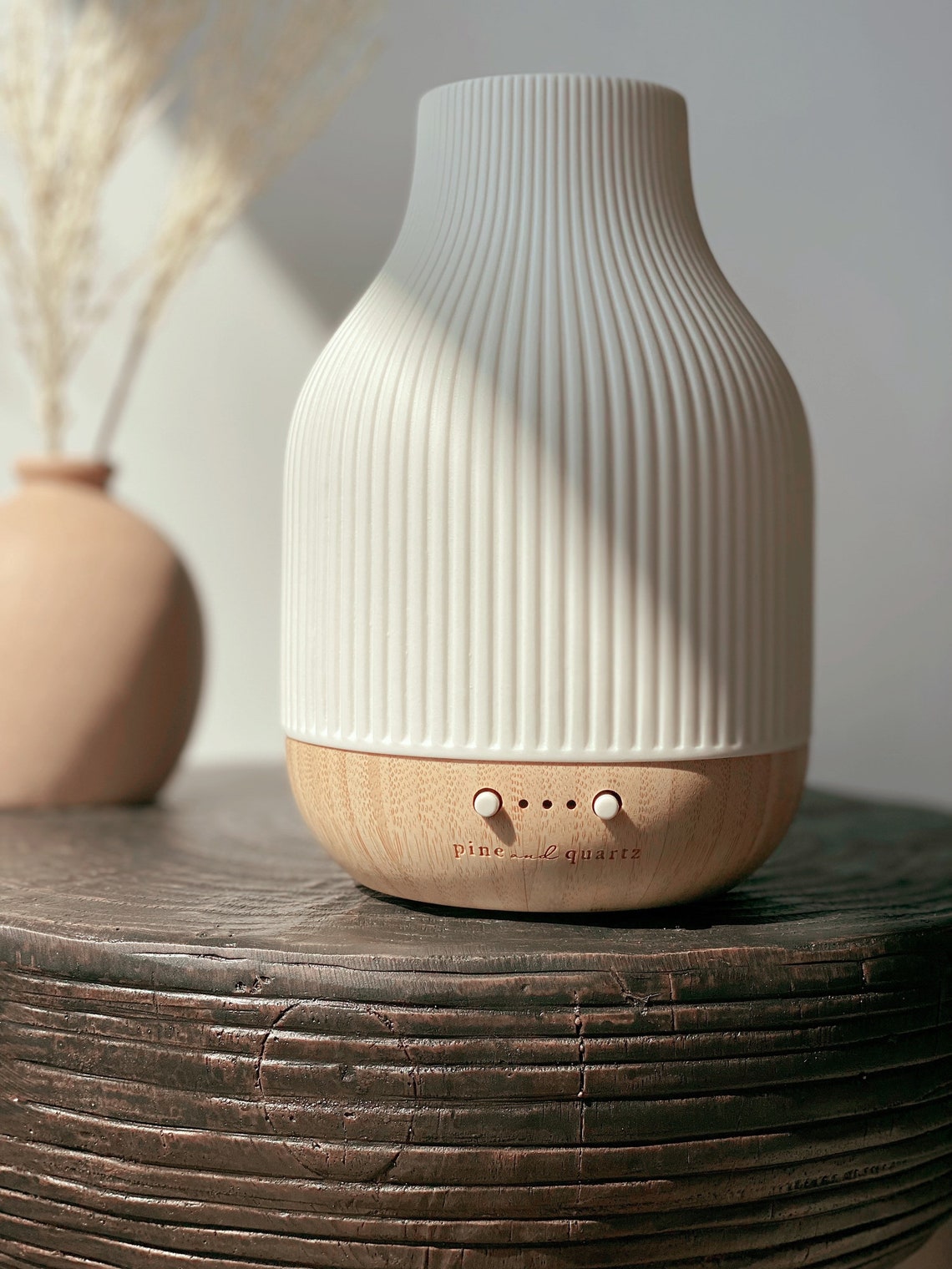 Essential Oil Diffuser Ceramic and bamboo Ultrasonic image 2