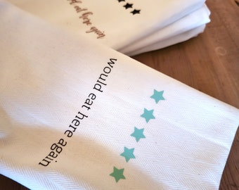 5 Stars | Would Eat Here Again Kitchen Towel