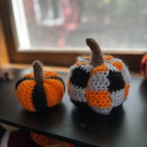 Handmade Crochet Pumpkin 2-Pack, Fall Home Decor