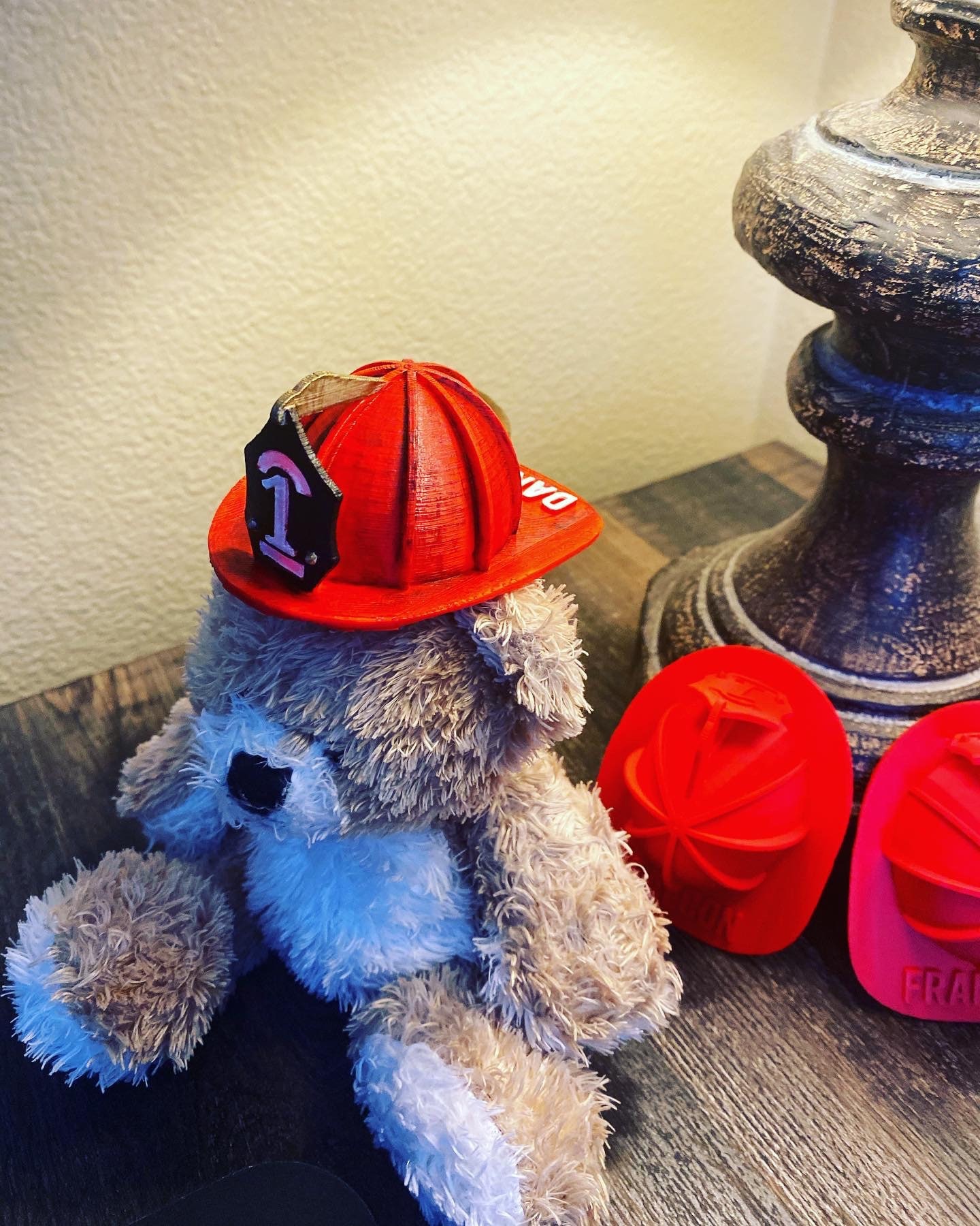 Miniature Firefighter Helmet Ornament/ Topper / Toy Etsy