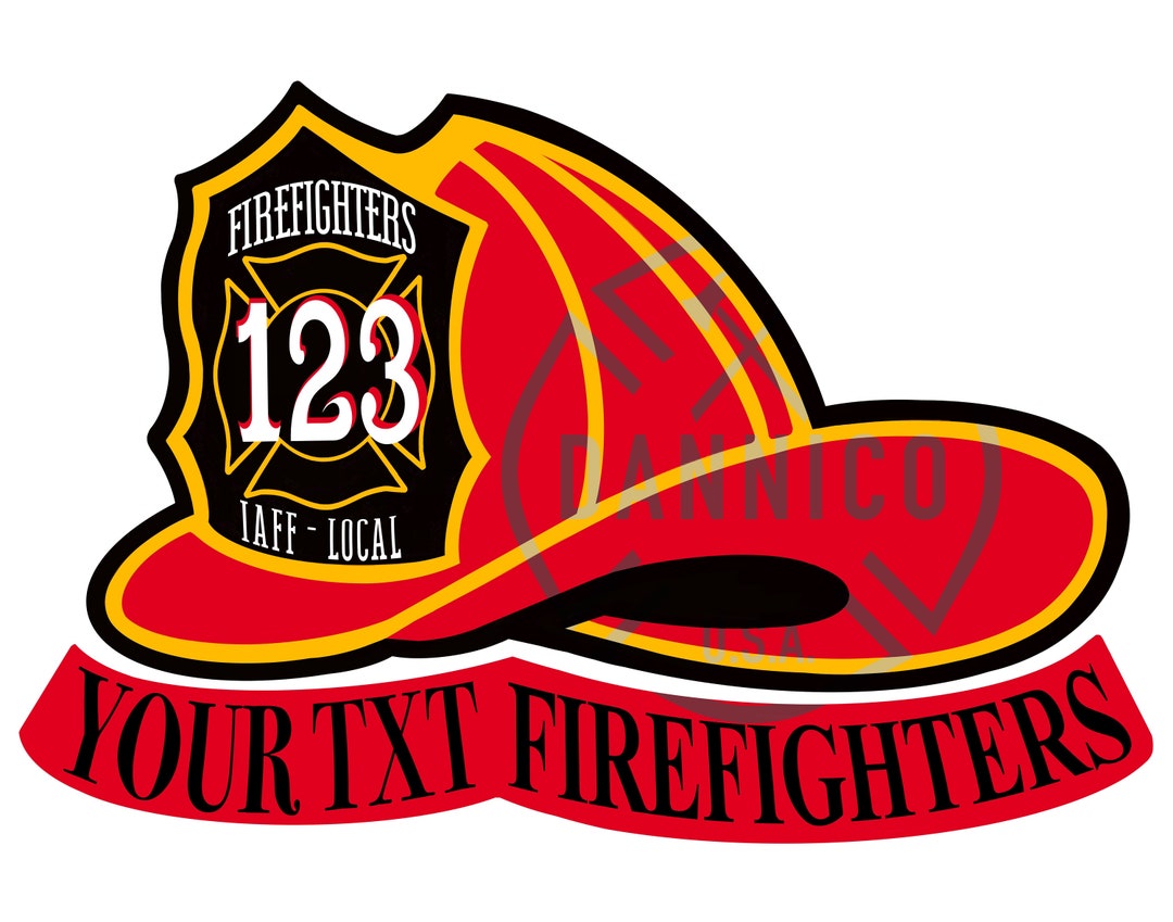 Firefighter Helmet Vinyl Decal reflective Etsy