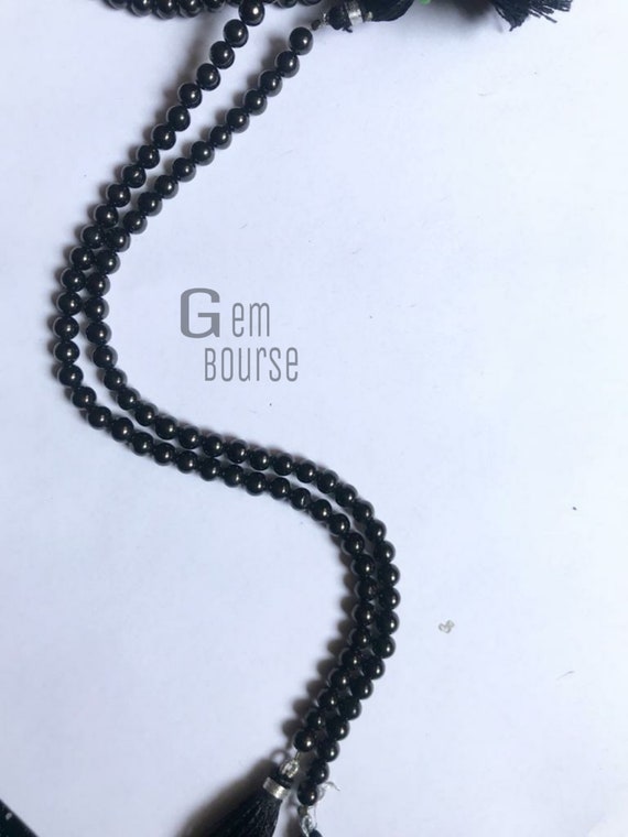 Elite Shungite Smooth Rounds Noble Shungite Russian Noble Elite Shungite 10 Inches Full Strands Gift of All 5 Mm Rounds Beads Etsy