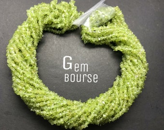 34 Inches Peridot chips Beads AAA+ Quality 34 inches chip full strands Peridot  Uncuts  | in wholesale price for jewelry making