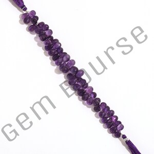 Natural Amethyst Teardrop Beads AAA Purple Amethyst Faceted Teardrop 7&quot;Strands African Amethyst Briolette Jewelry Making Wholesale Gemstone