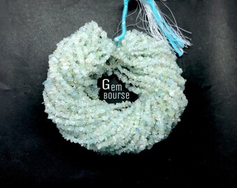 34 Inches Rare Aquamarine Chips / Uncuts  Beads AAA+ Quality  aquamarine chips  for jewelry | wholesale rate