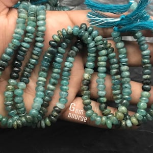 Rara perlina di pietra preziosa rondella liscia di grandidierite rondelle di gandidierite 13&quot;filo naturale AAA grandidierite creazione di gioielli all&#39;ingrosso pietre preziose