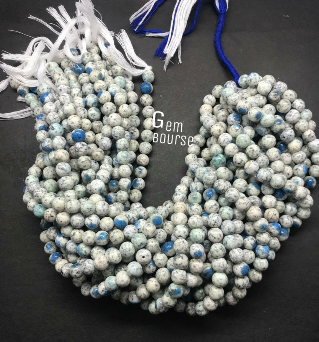 AAA Rare K2 beads Smooth Rounds Beads 13 Inches Full strands Etsy