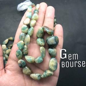 Grandidierite Plain Smooth Nugget Gemstone Beads, Grandidierite Nugget Shape Bead 18 Inches strands  6-12 x 8-16 mm Gradual 250 CTS approx