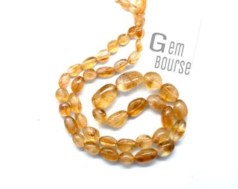 Natural Citrine Nuggets / Tumbles  Beads AAA+ Quality Smooth Hand polish rare citrine nuggets citrine smooth tumbles  5-12 x 7-15 MM Gradual