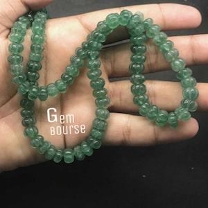 Natural Green Strawberry quartz Carved Melon Bead AAA Strawberry Quartz Carving Melon Strawberry Quartz Pumpkin Wholesale Gemstone Jewelry