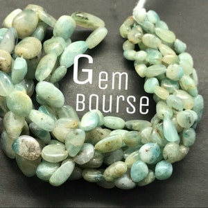 Grandidierite Plain Smooth Nugget Gemstone Beads, Grandidierite Nugget Shape Beads 18 Inches strands 6-14 x 8-16 mm Gradual