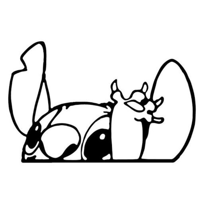 Stitch Car Decal Bumper Sticker or Fridge Etsy