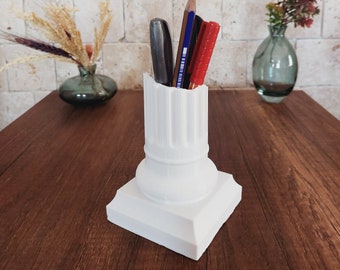 3D Printed Roman Column Pen Holder: Ancient Ruin Decor