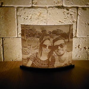 Personalized 3D Photograph Lithophane Tealight Tabletop Decor | Customized 3D Picture Tealight Night Lamp