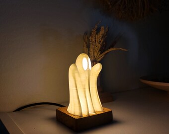 3D Printed Halloween Ghost LED Lamp